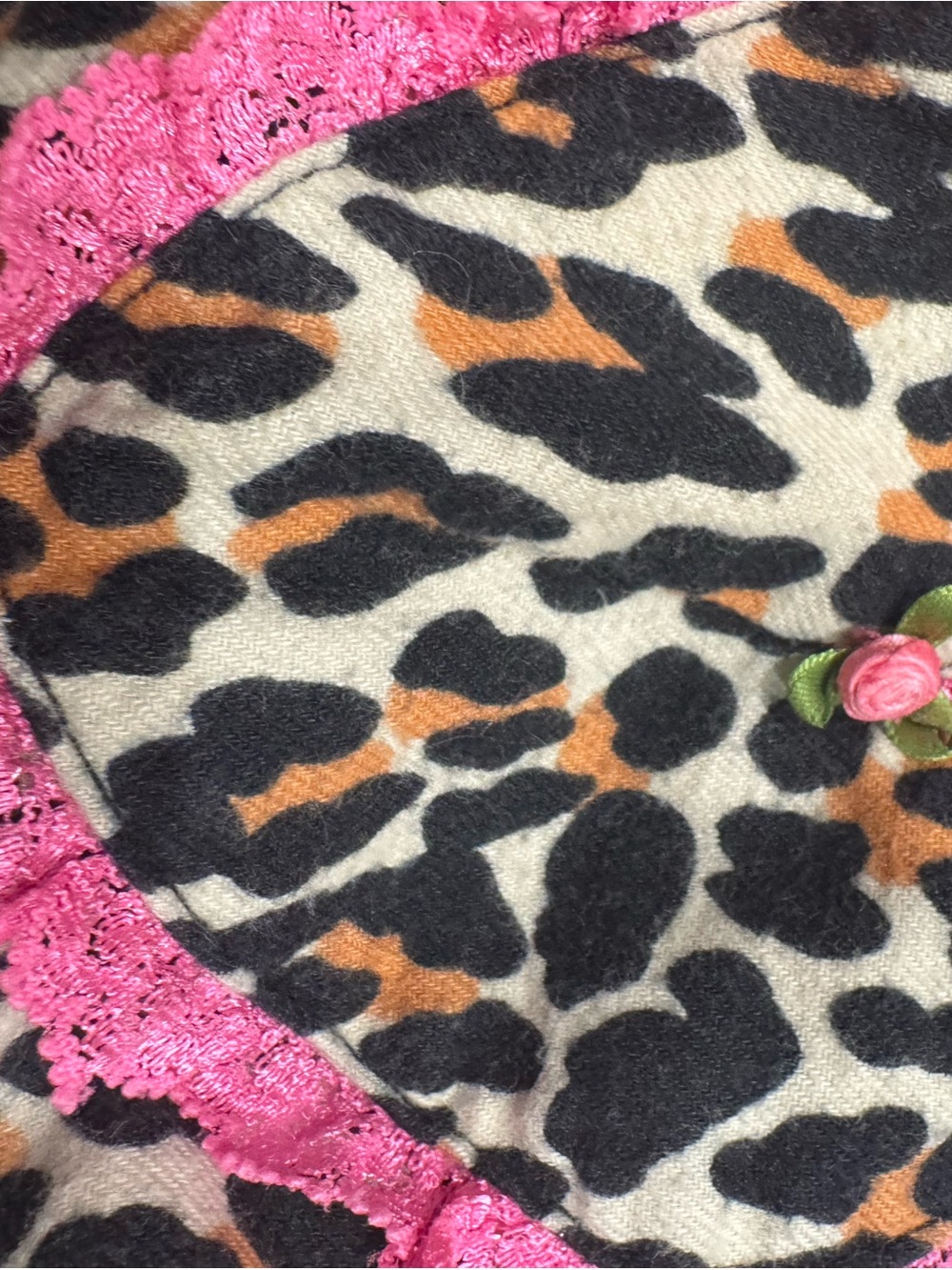 Betsey Johnson Leopard Print Pajama Set - 100% Cotton - Picture 5 of 6